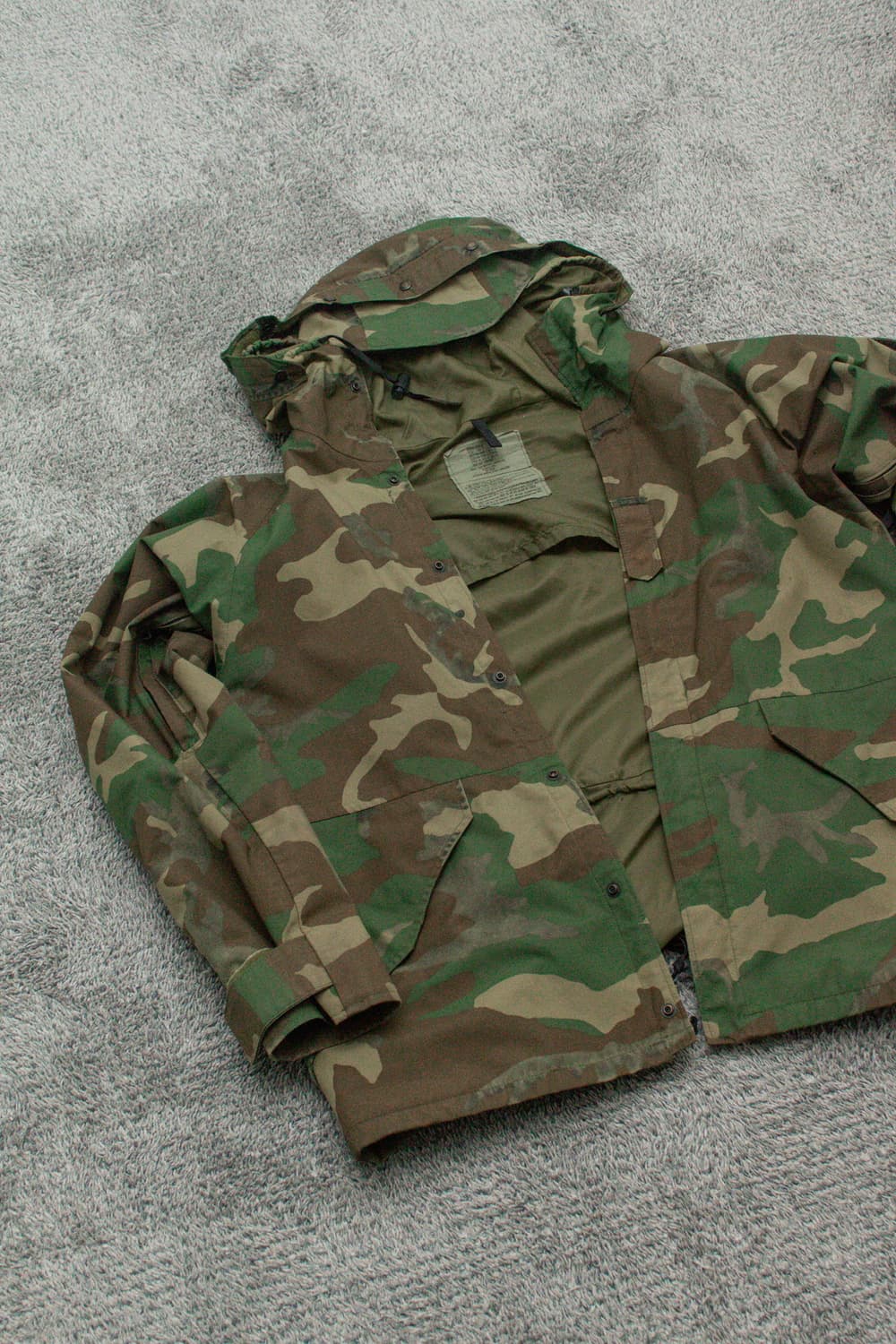 90s US ARMY 미군 오리지널 1세대  우드랜드 파카 M-R 상품이미지5
