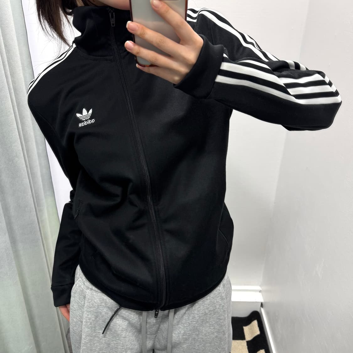 아디다스 블랙 투웨이 트랙탑 져지 상품이미지2