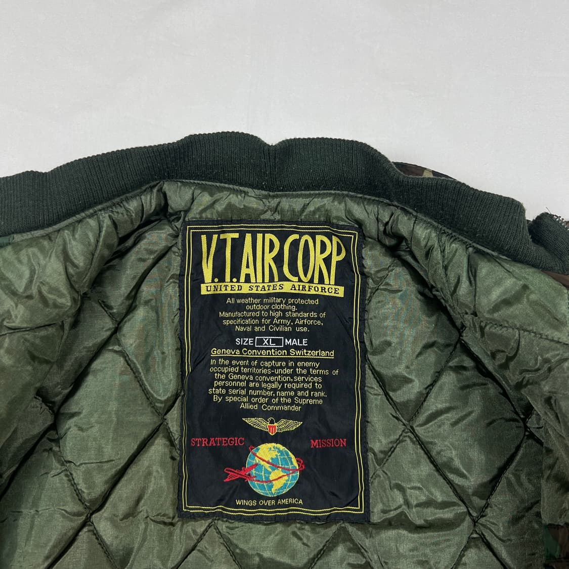 90’s v.t.air corp 밀리터리 나일론 카모 점퍼 상품이미지8