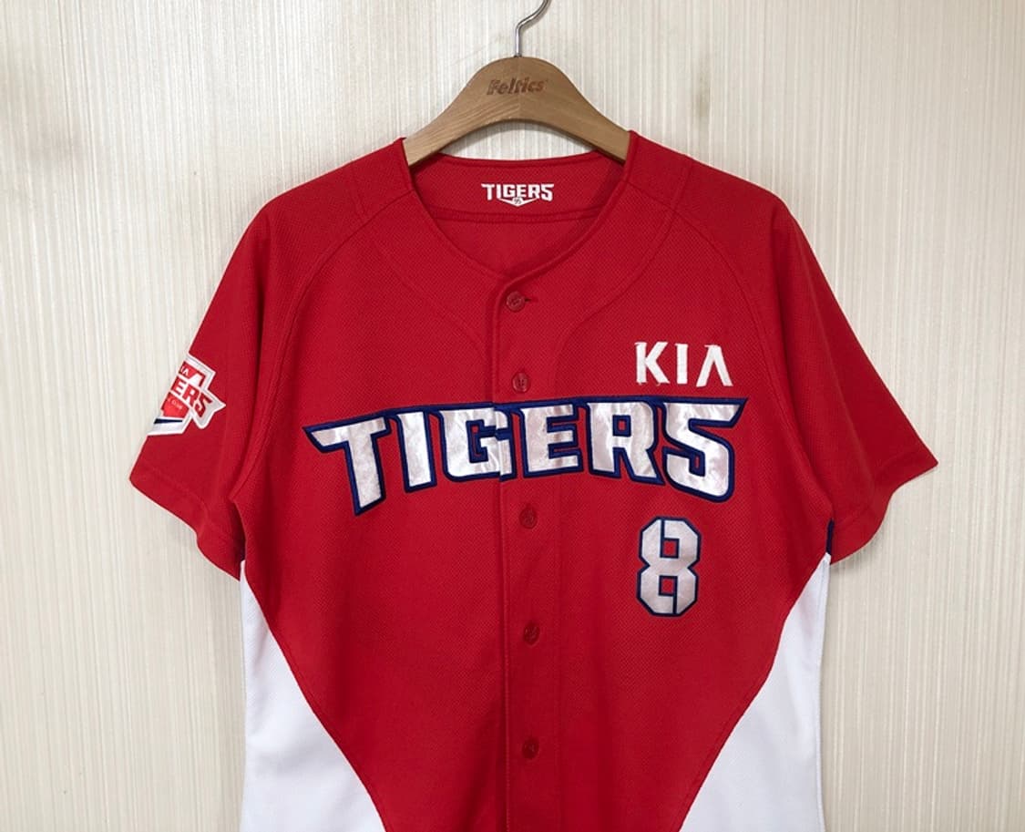KBO 비젼코리아 기아타이거즈 원정유니폼/져지 95 #8 안치홍 상품이미지2