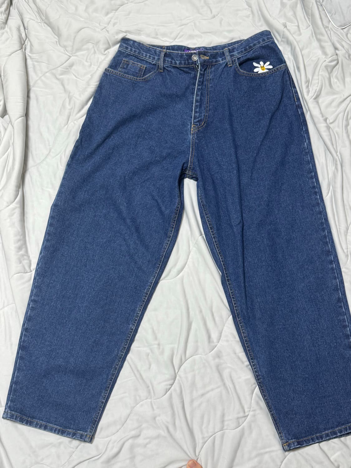 (M)라브로스 Smart Daisy Baggy Jeans 상품이미지1