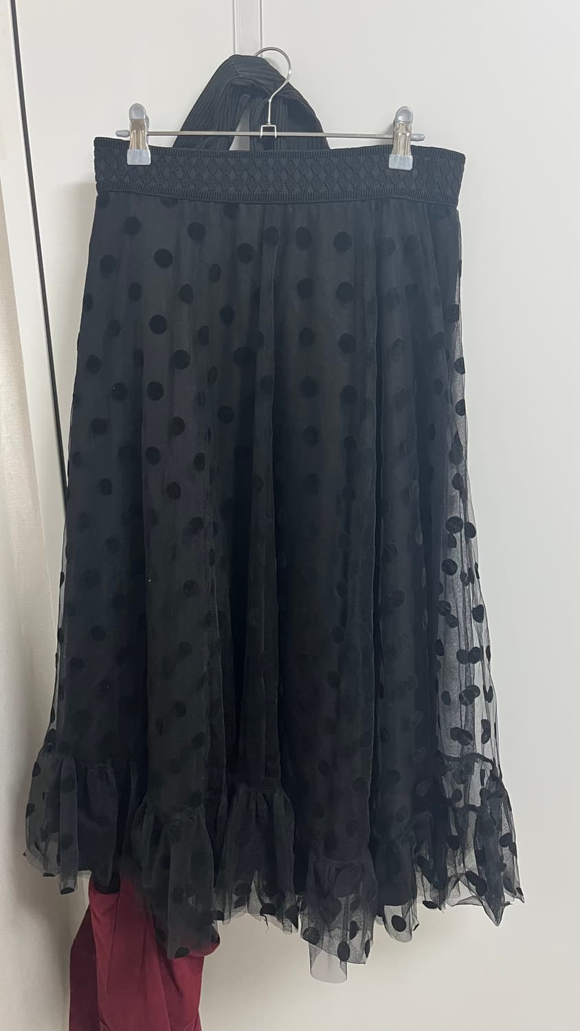 일본 빈티지) 땡땡이 롱스커트 상품이미지1