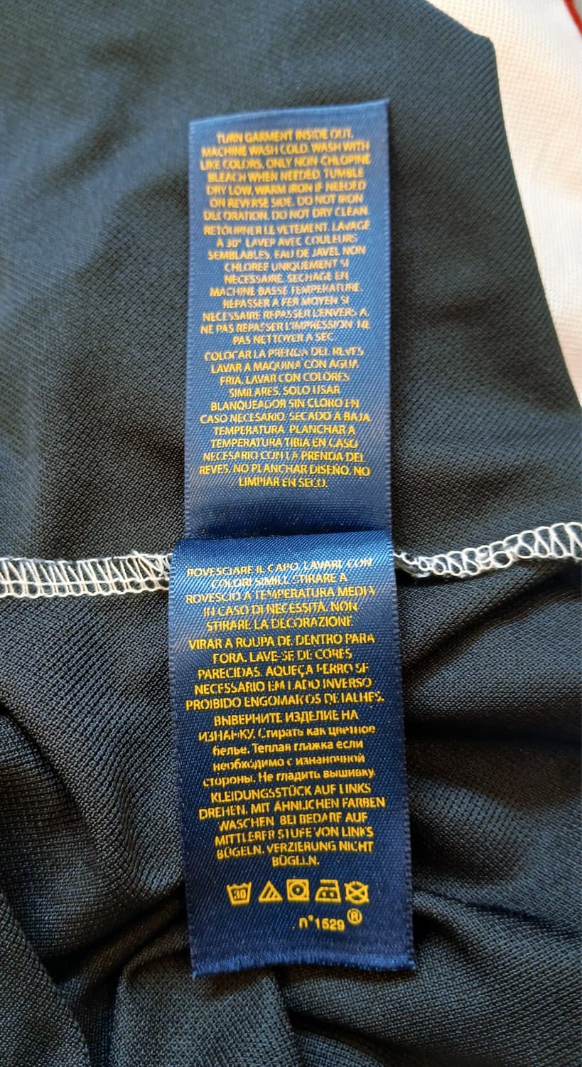 Polo Ralph Lauren 레드 화이트 블랙 배색 폴로셔츠 상품이미지8