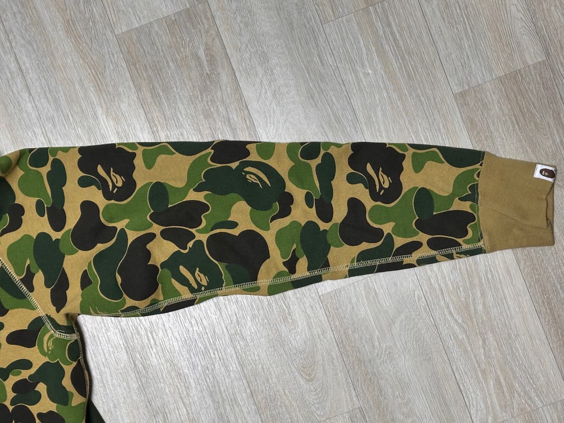 베이프 ABC 카모 타이거 풀 집 후드 아미 그린 상품이미지7