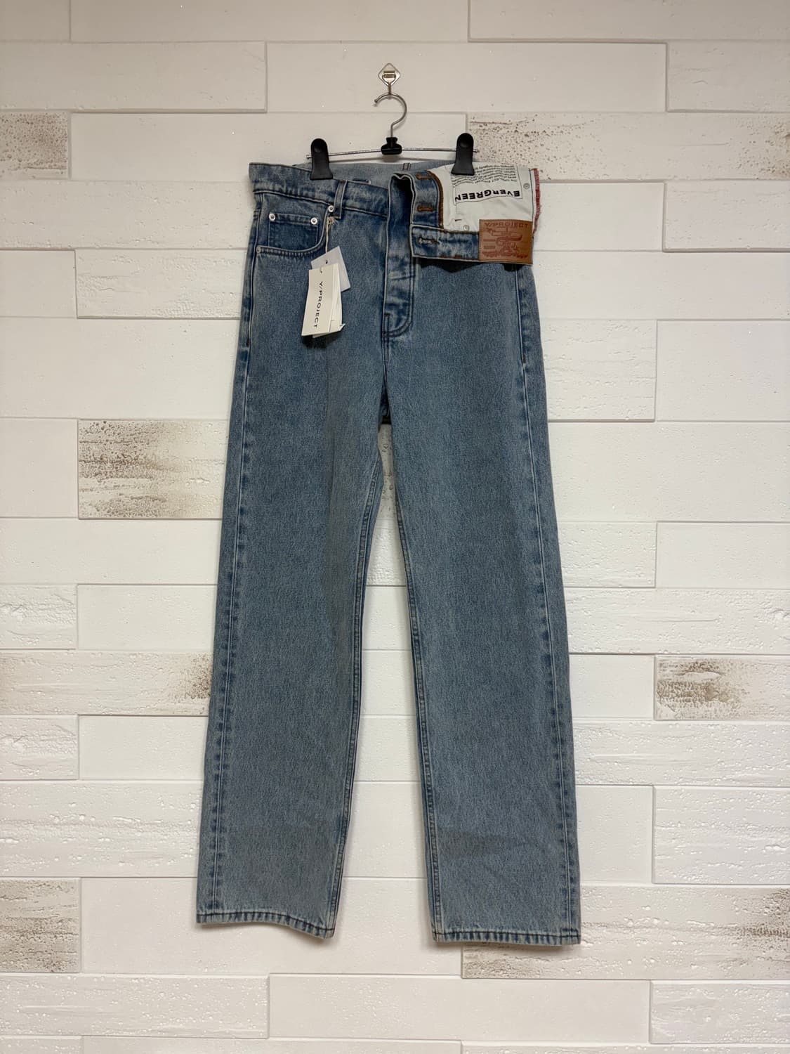 와이프로젝트 비대칭 데님 상품이미지1