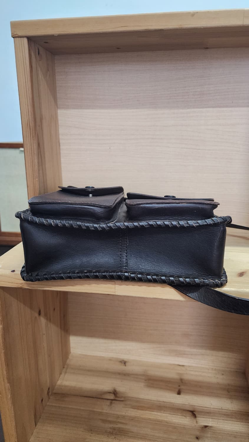 통가죽 숄더백 다크브라운 상품이미지4