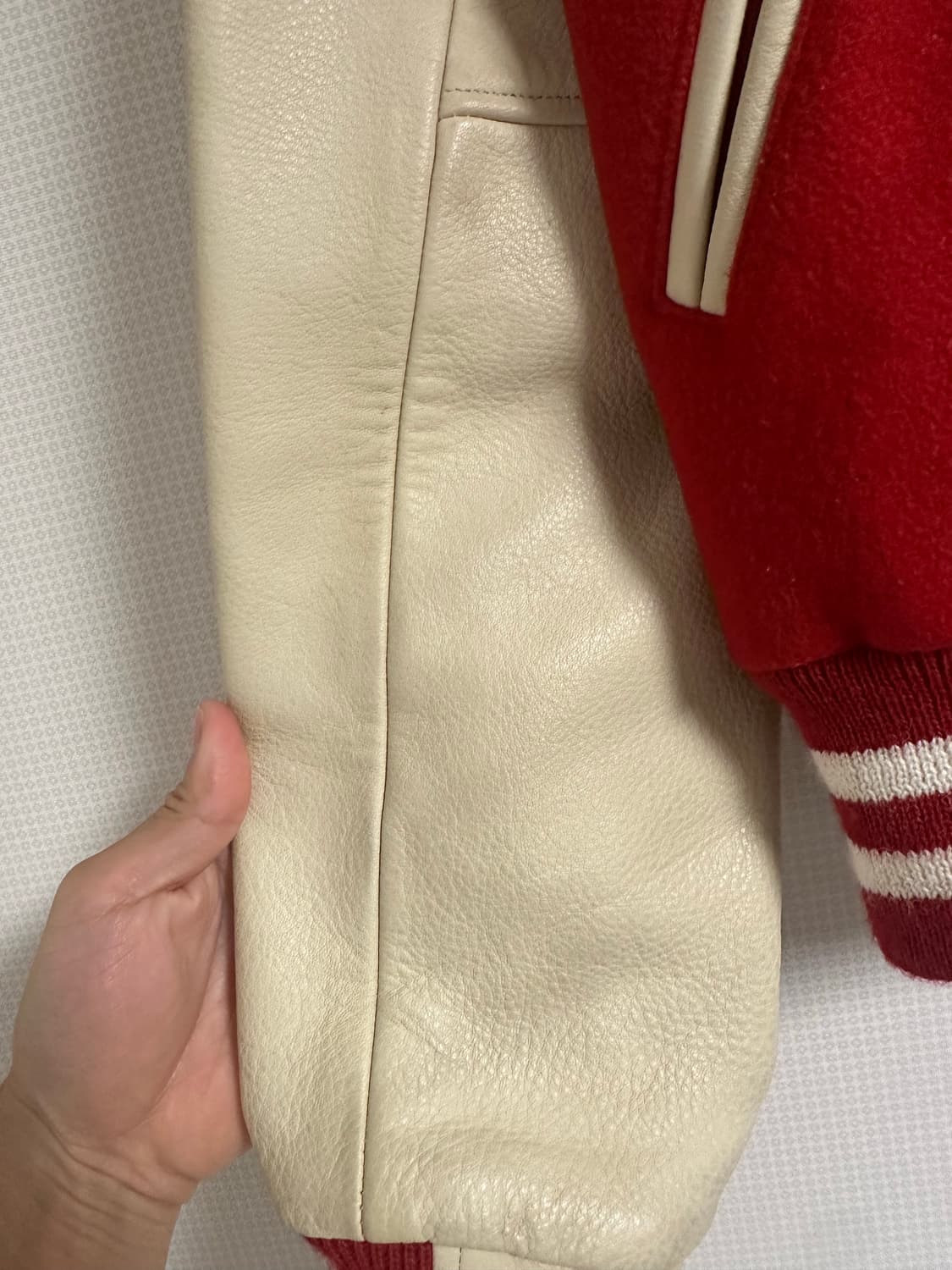 골든베어 바시티 자켓 레드 S 상품이미지4