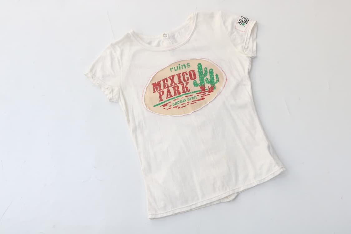 One Way 원웨이 빈티지 멕시코 파크 패치워크 버튼업 반팔 티셔츠 상품이미지2