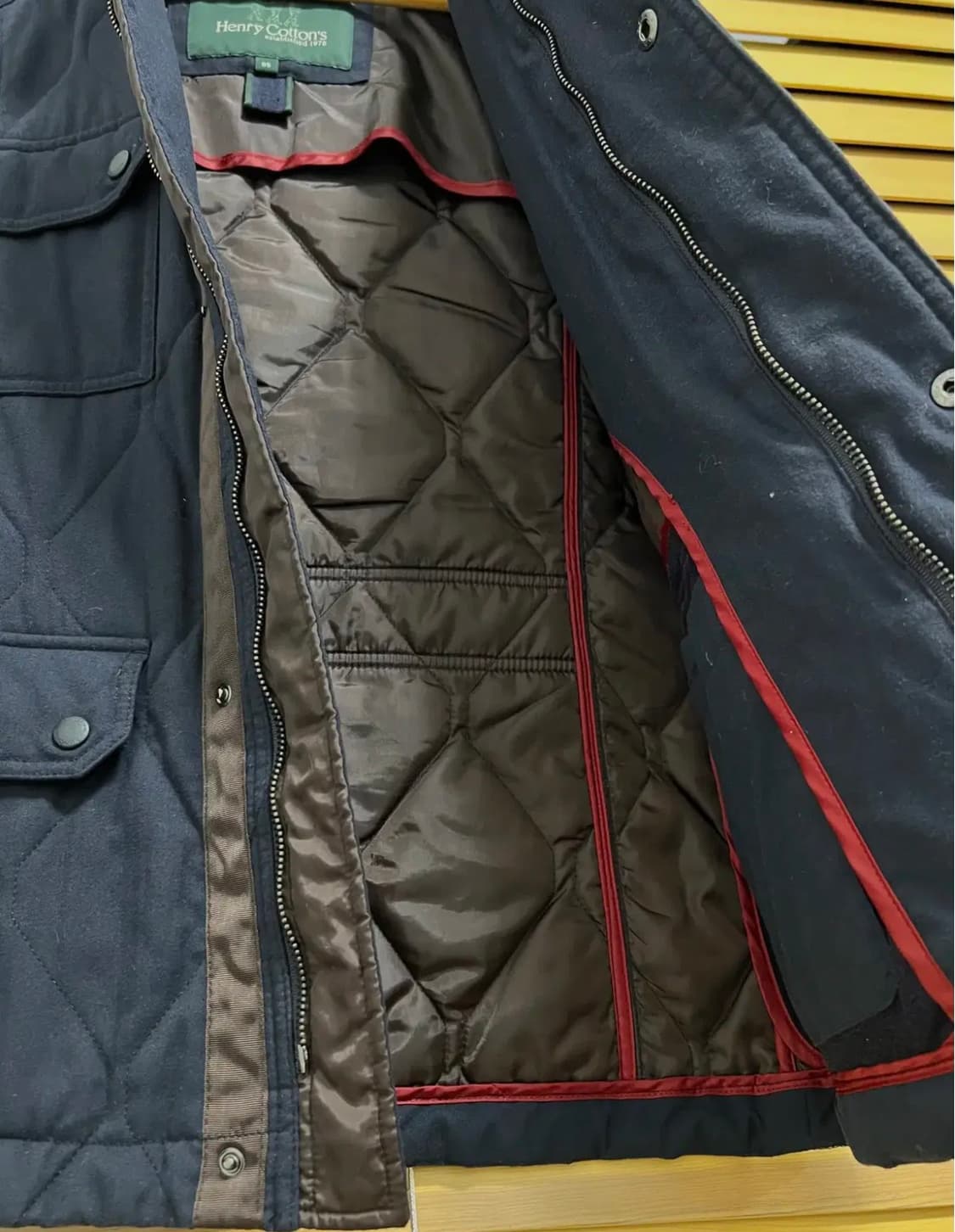 헨리코튼 남성 네이비 퀼팅자켓 누빔점퍼 상품이미지7