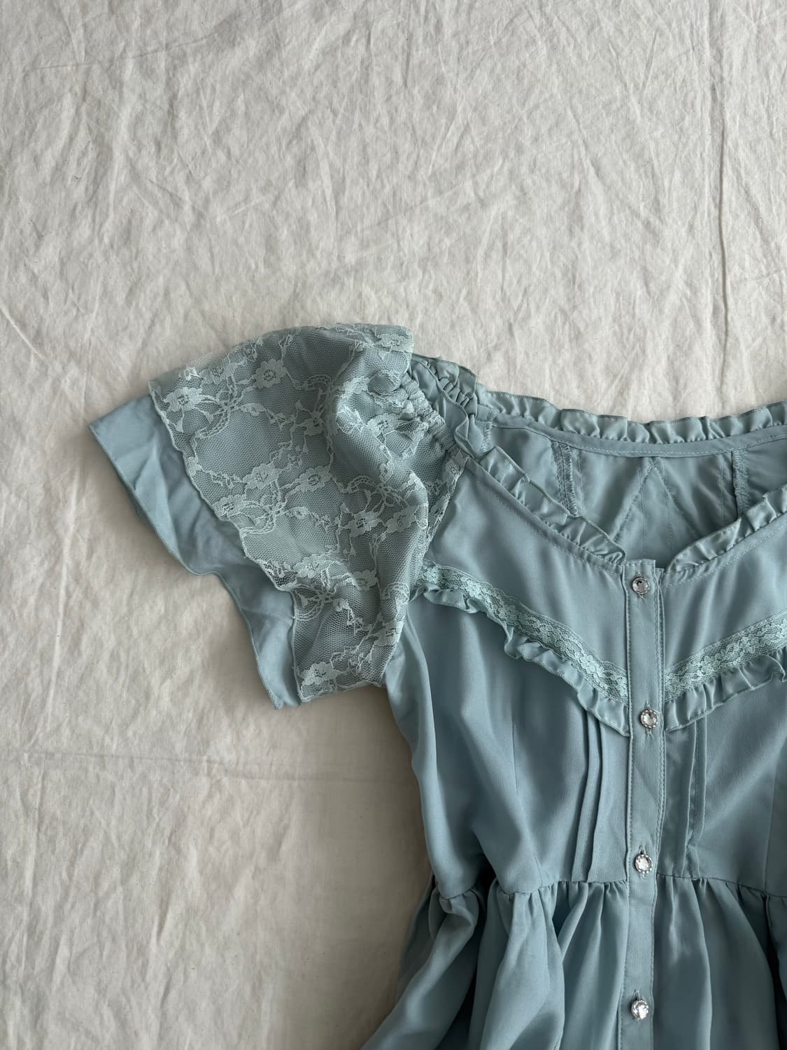 엑시즈팜 에메랄드 앤틱 러블리 오프숄더 원피스 상품이미지3