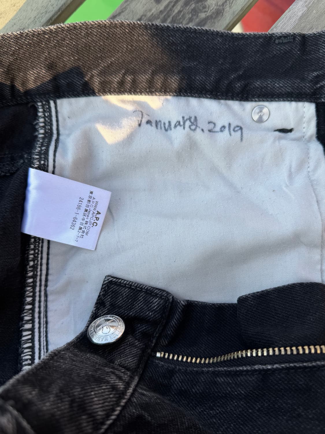 아페쎄 흑청 데님 상품이미지6