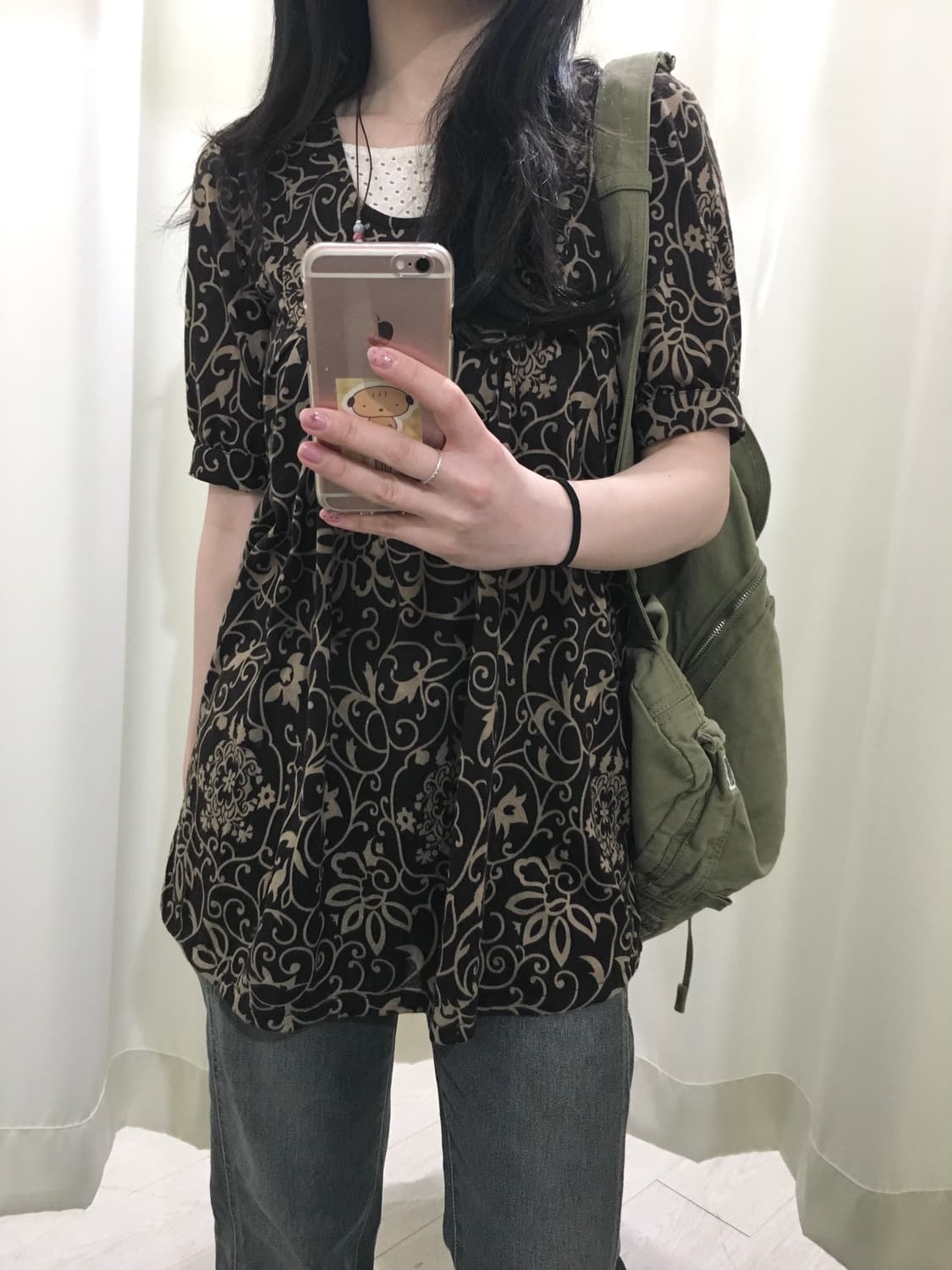 Oriental layered T-shirt 상품이미지6