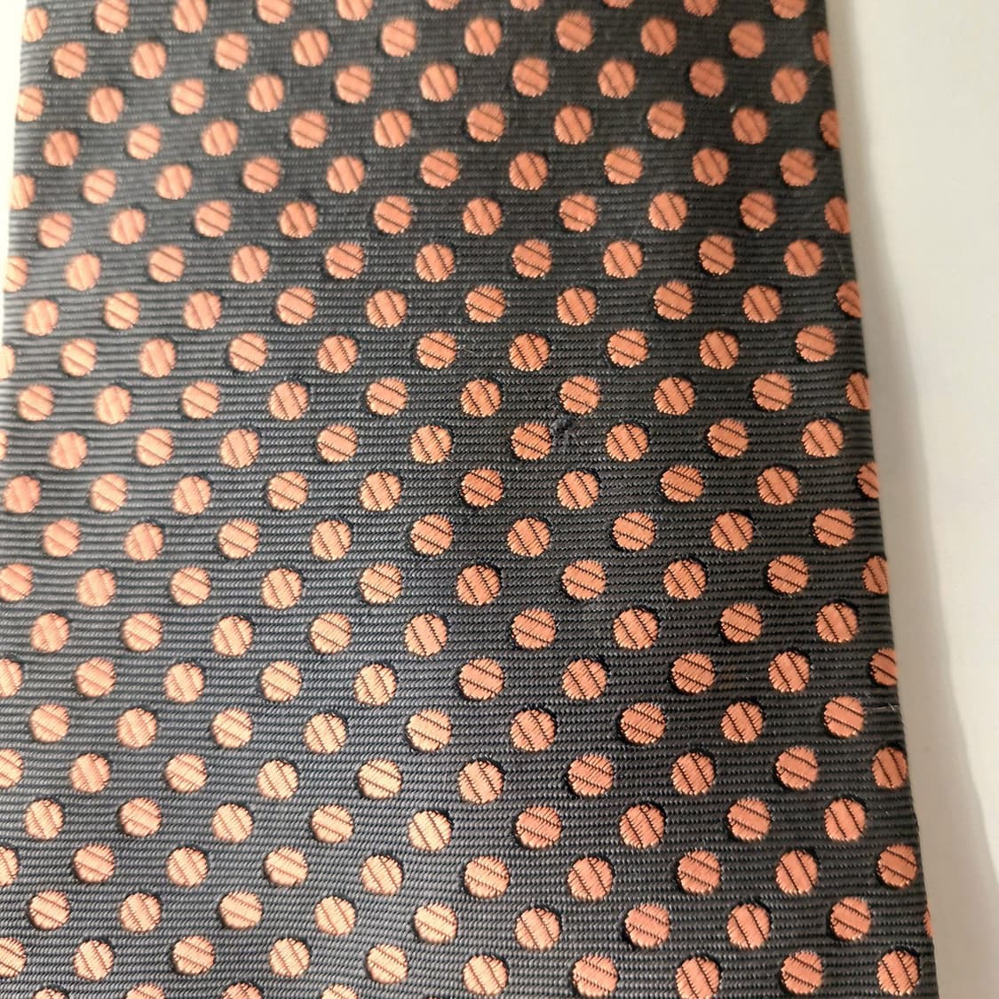 팔질레리 실크 그레이 도트 패턴 넥타이 9.1cm A등급 A19859
 상품이미지10