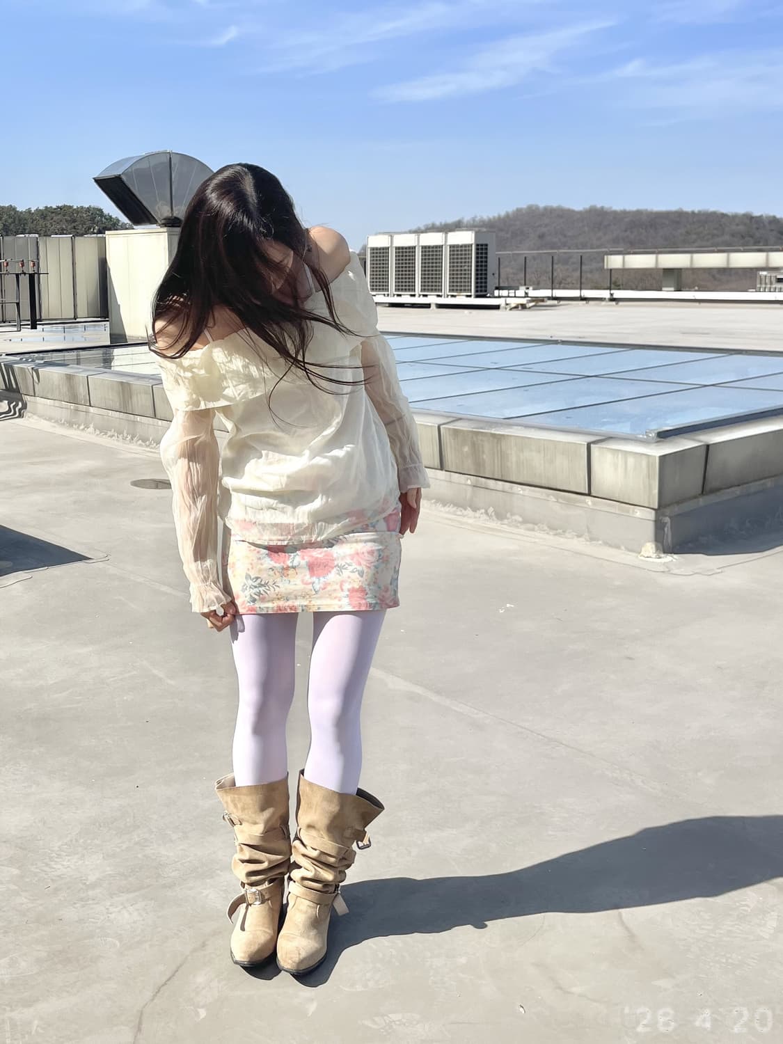 Floral Mini Skirt 플로럴 미니 스커트 상품이미지3