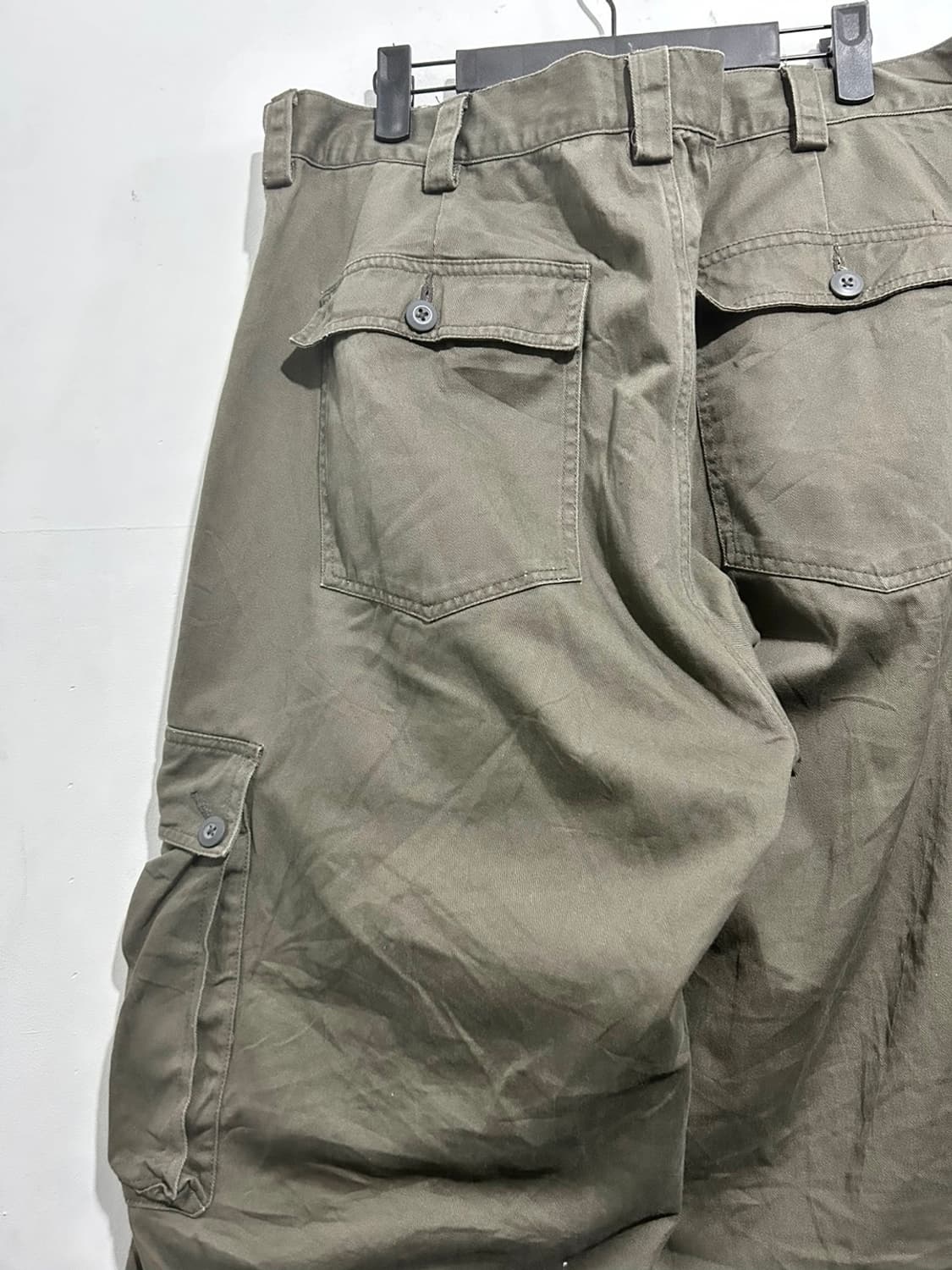 빈티지 카키브라운 카고 벌룬팬츠 상품이미지9