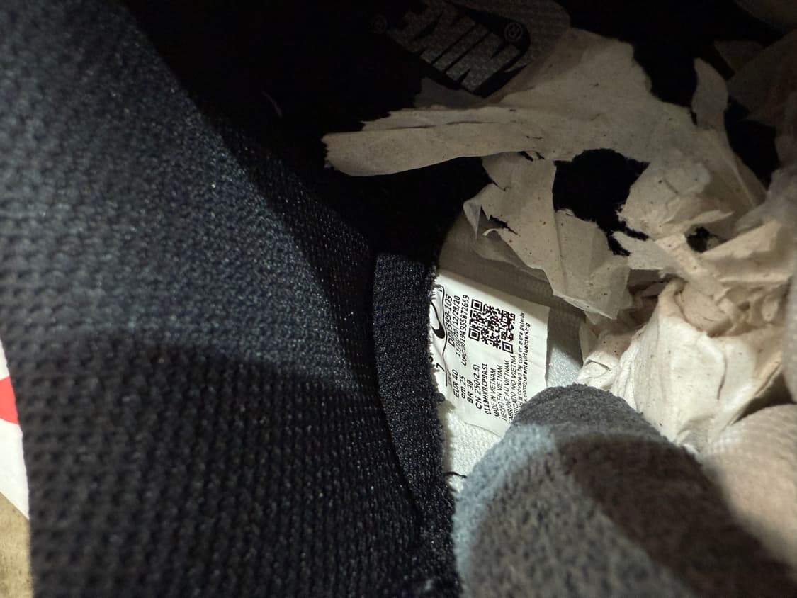 나이키 덩크 하이 레트로 블랙/화이트 250 상품이미지4