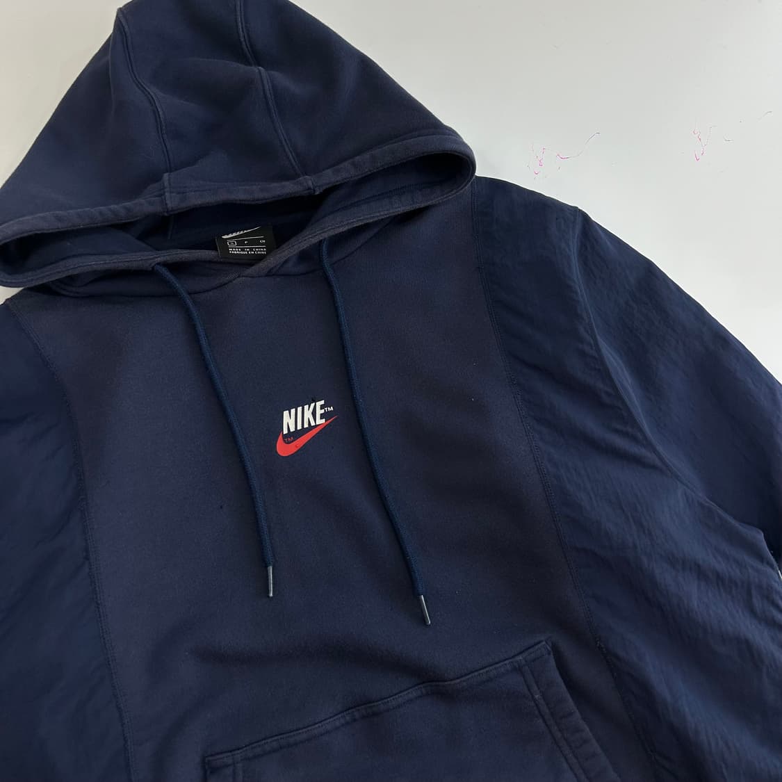 Nike 나이키 스몰로고 네이비 후드티 상품이미지4