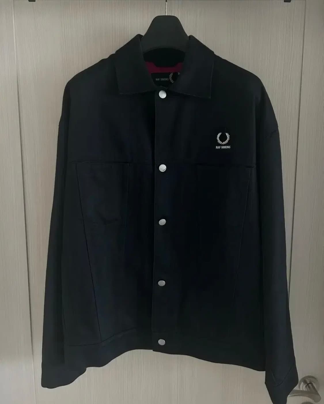Fred Perry x RAF SIMONS 블랙 자켓 S 상품이미지1