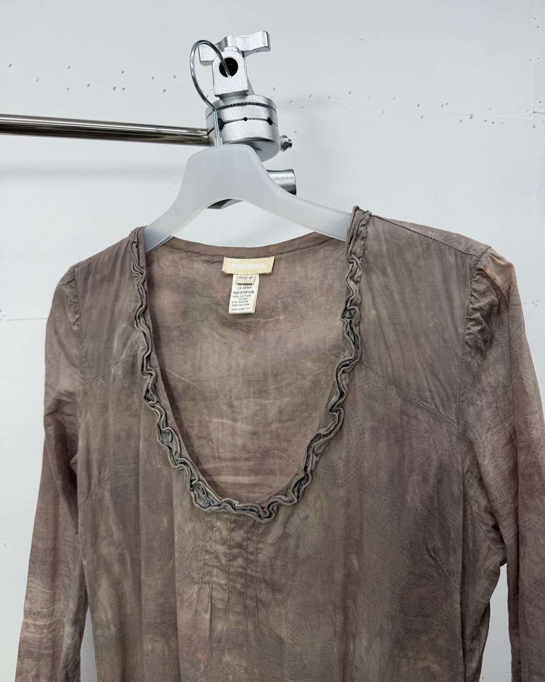 00s) Asymmetric Layered Contrast Dress 상품이미지8