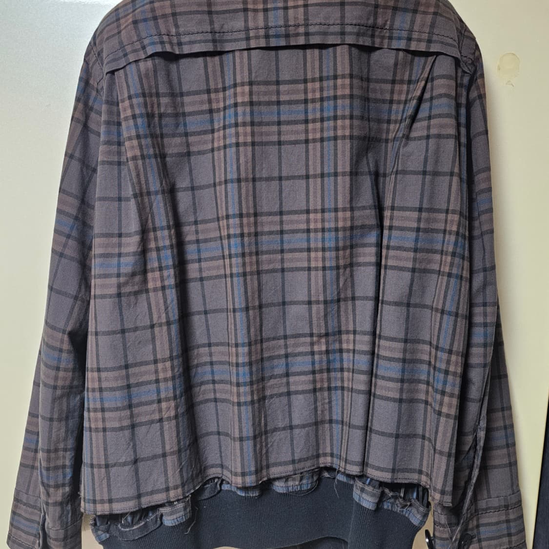 Sacai x dr.woo 체크 레이어드 자켓 상품이미지5