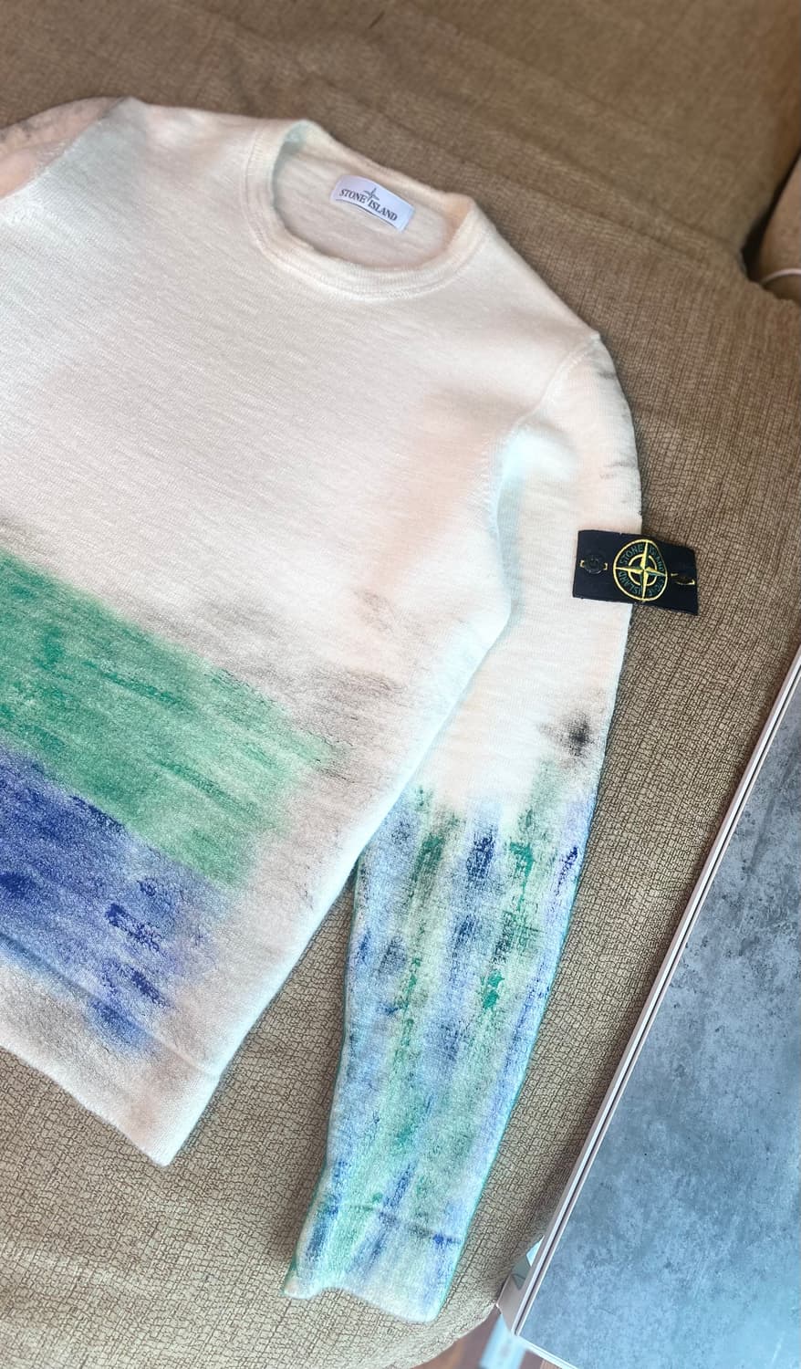 스톤아일랜드 디그라데 페인팅 스웨터 ㅡ95사이즈 상품이미지7