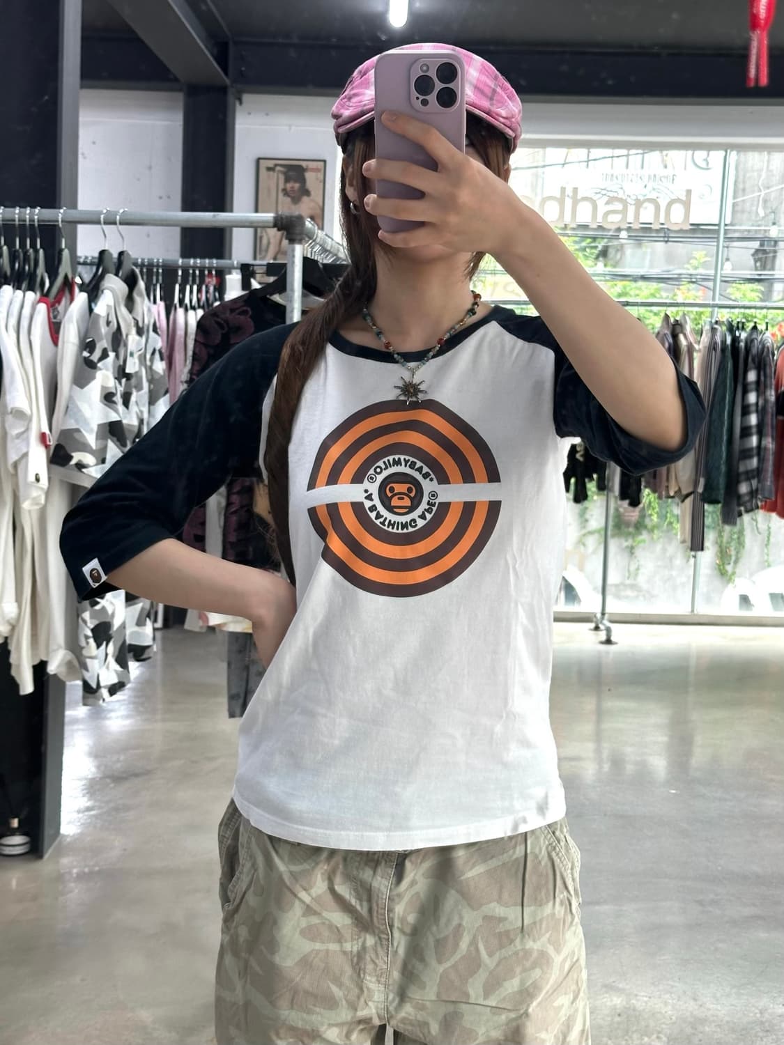 베이프 베이비 마일로 나그랑 티셔츠 상품이미지1