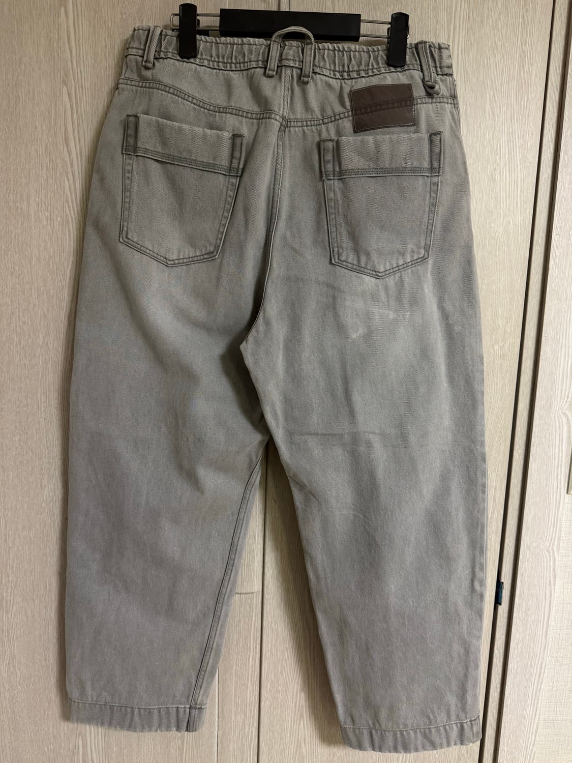 알레그리 라이트그레이 와이드 데님 바지 90사이즈 상품이미지3