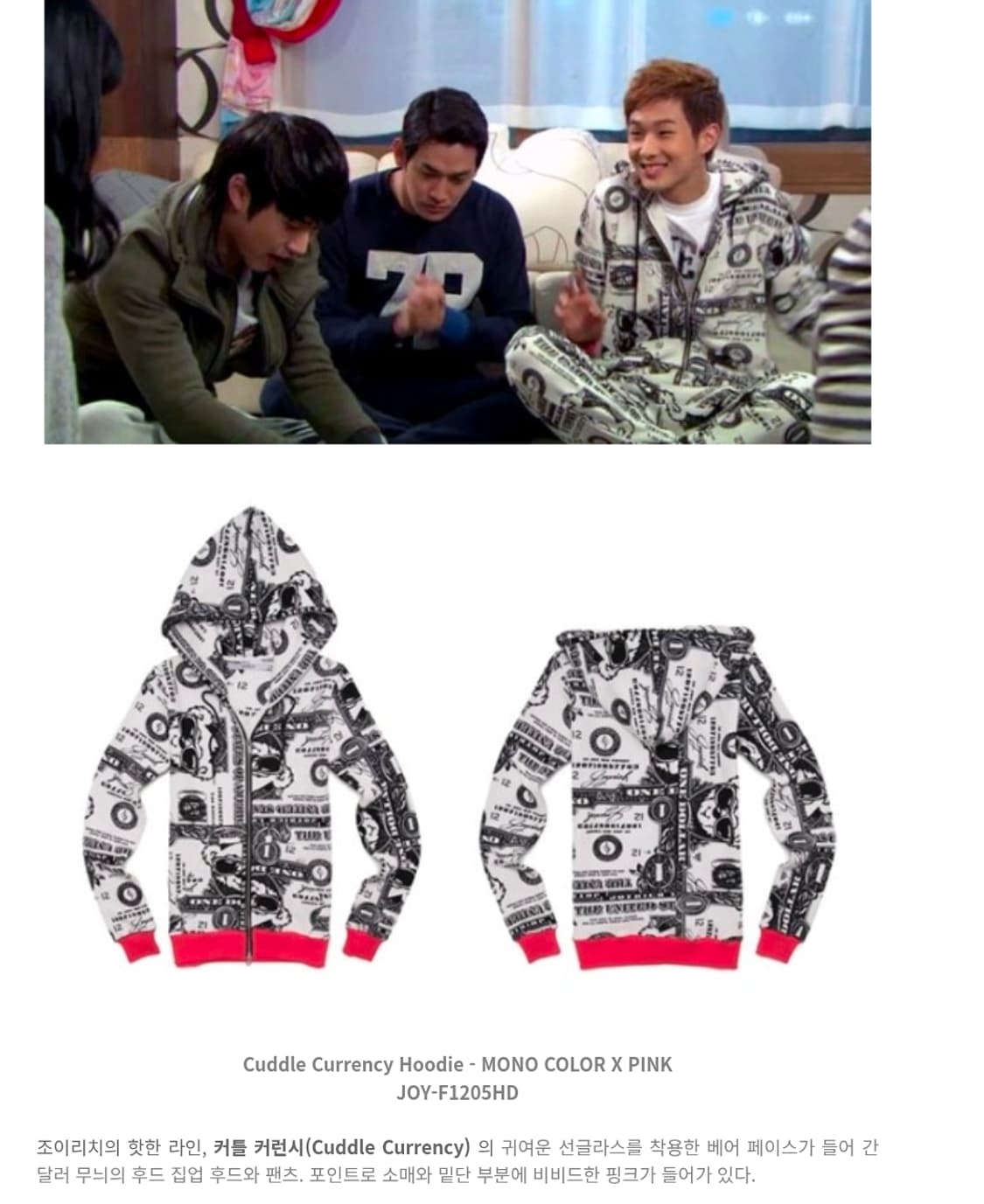 Joyrich Dollar Bill 프린트오버집업 y2k올드스쿨 후드집업 상품이미지7