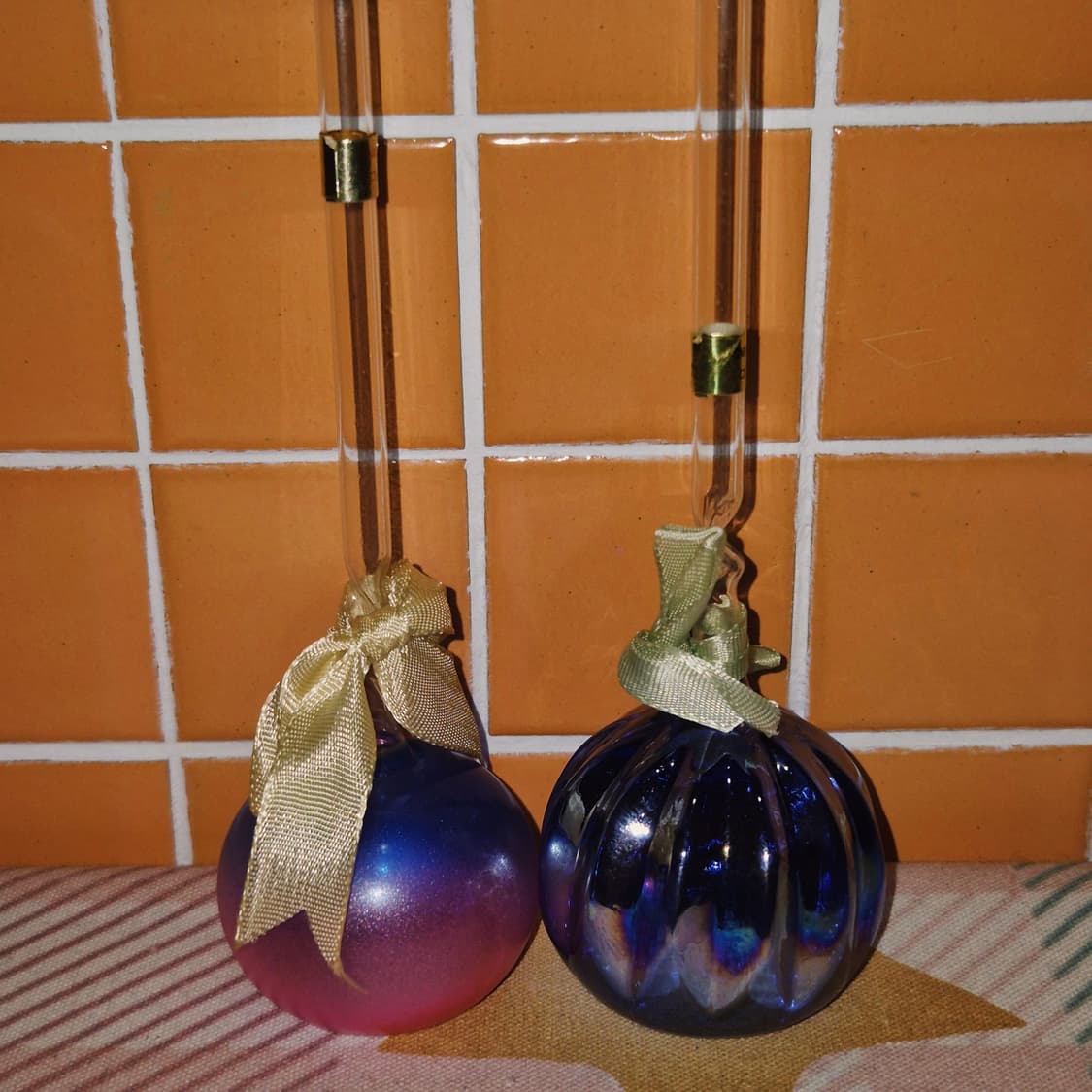 70s 핸드블로운 비드로 공예 장식 1p 상품이미지7