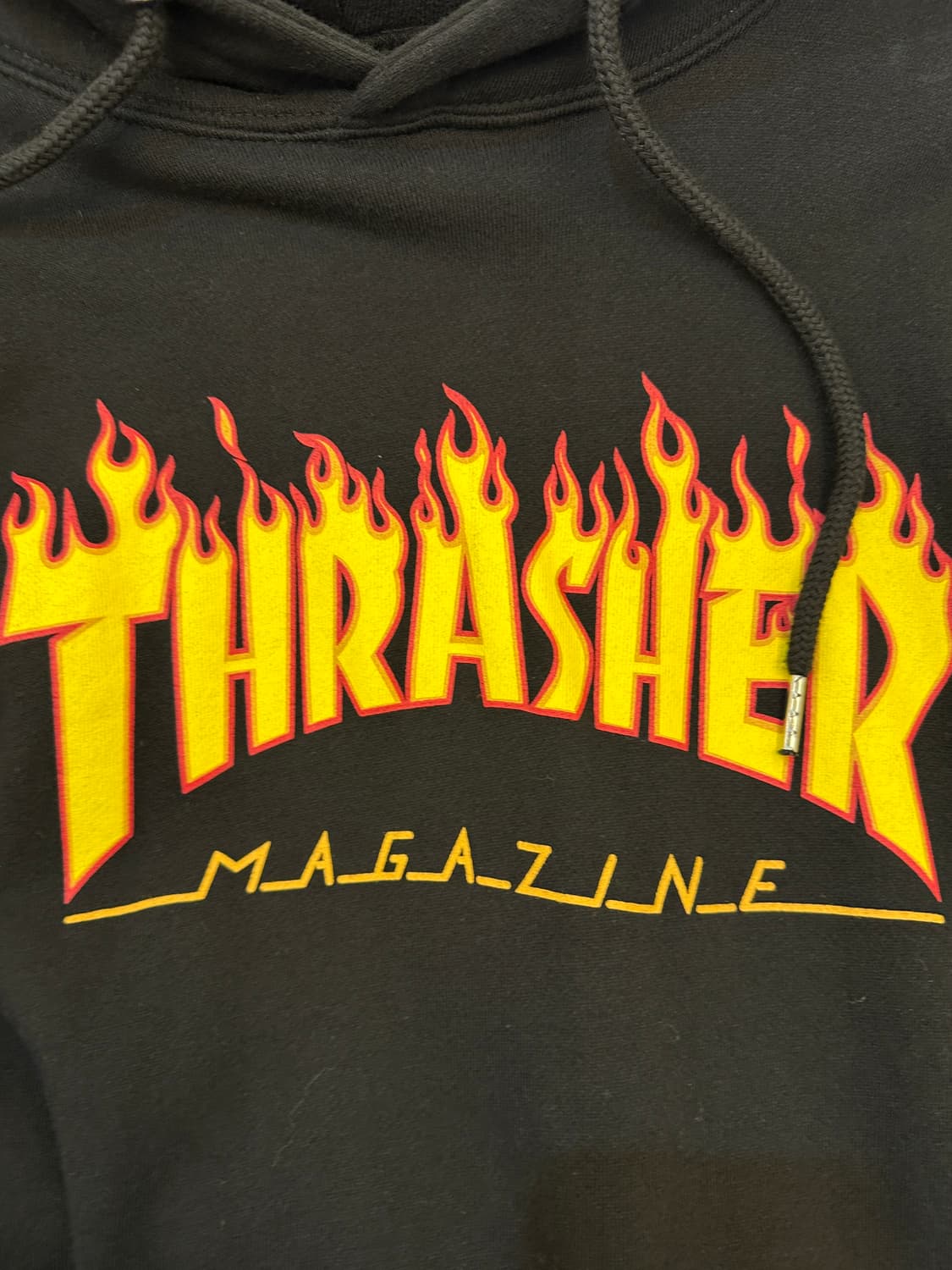 수프림 트래셔 프린팅 블랙 후드티 상품이미지4