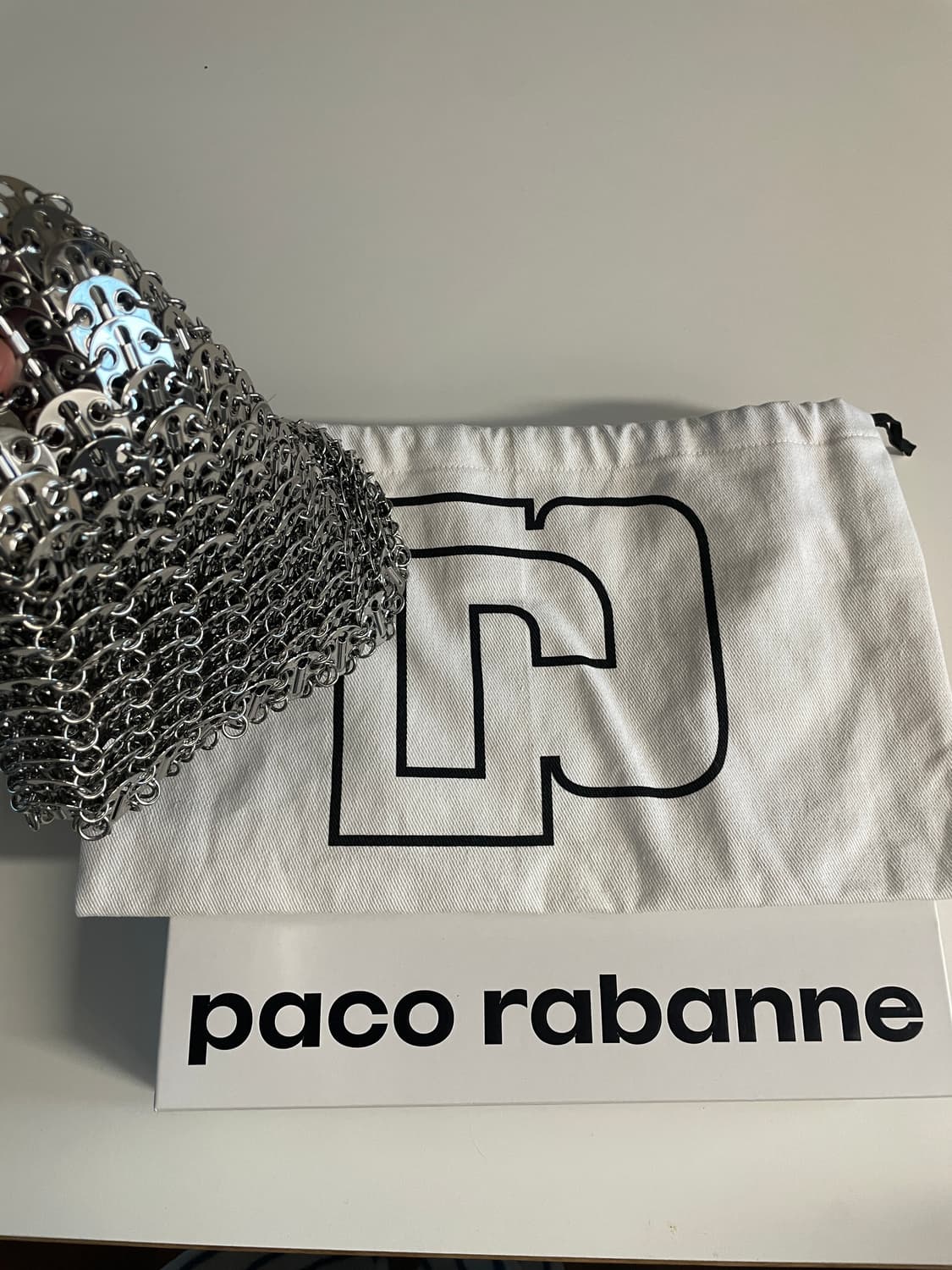 파코라반 1969 메탈 체인백 실버 상품이미지4