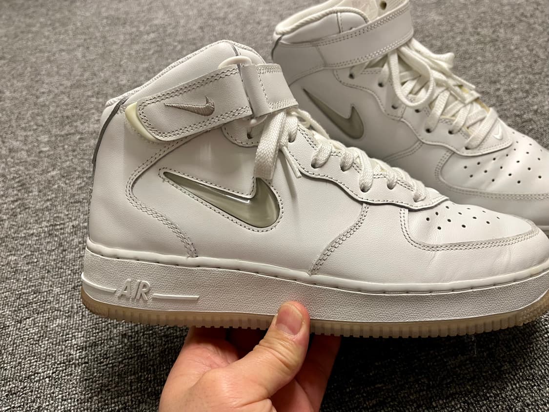 [270] 나이키 에어포스1 미드 화이트 상품이미지4