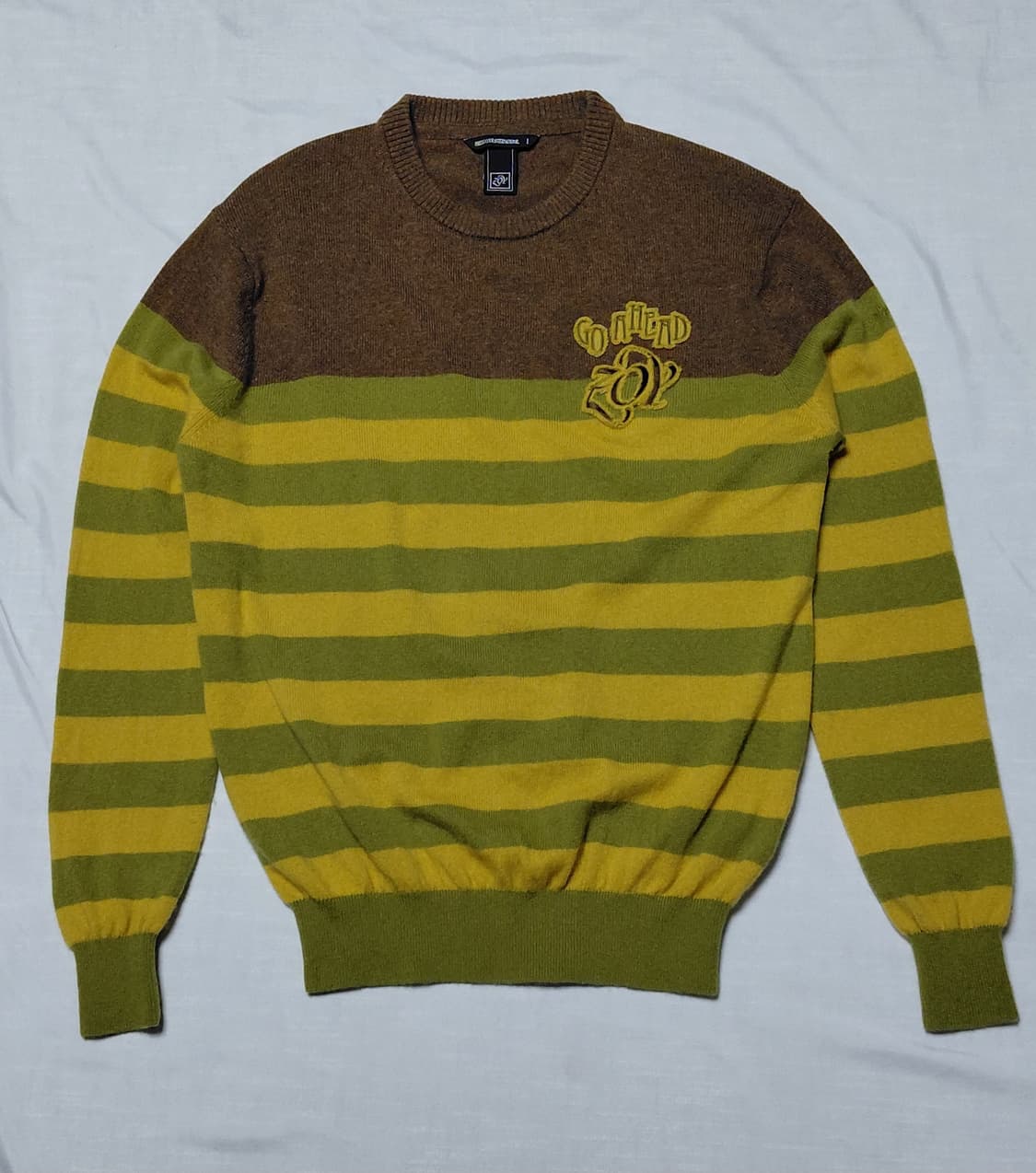 일본 골프웨어 ZOY 스트라이프 니트 M (무료배송) 상품이미지1