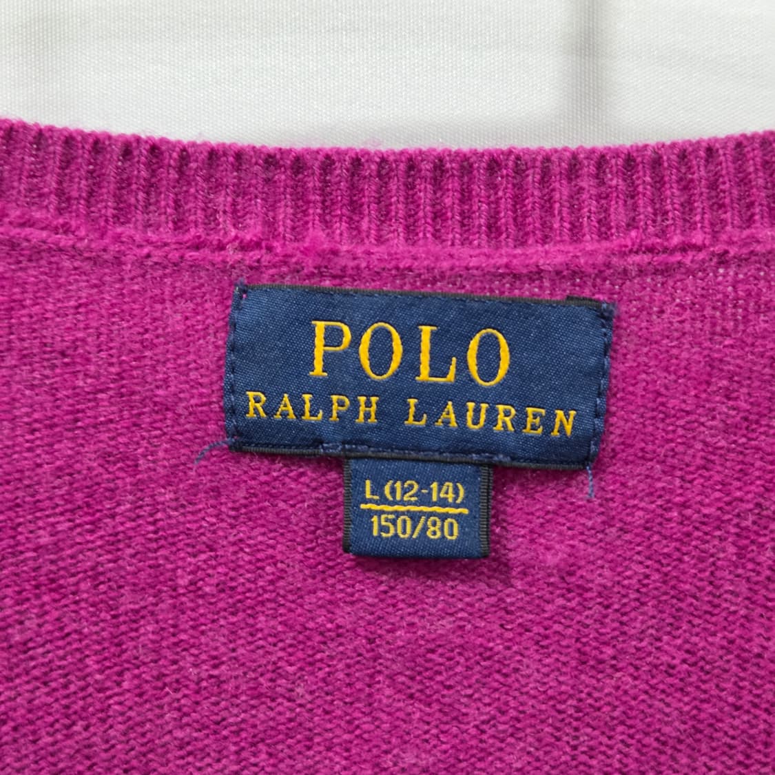 폴로랄프로렌 걸즈 울 니트 가디건 L/12/14 상품이미지3