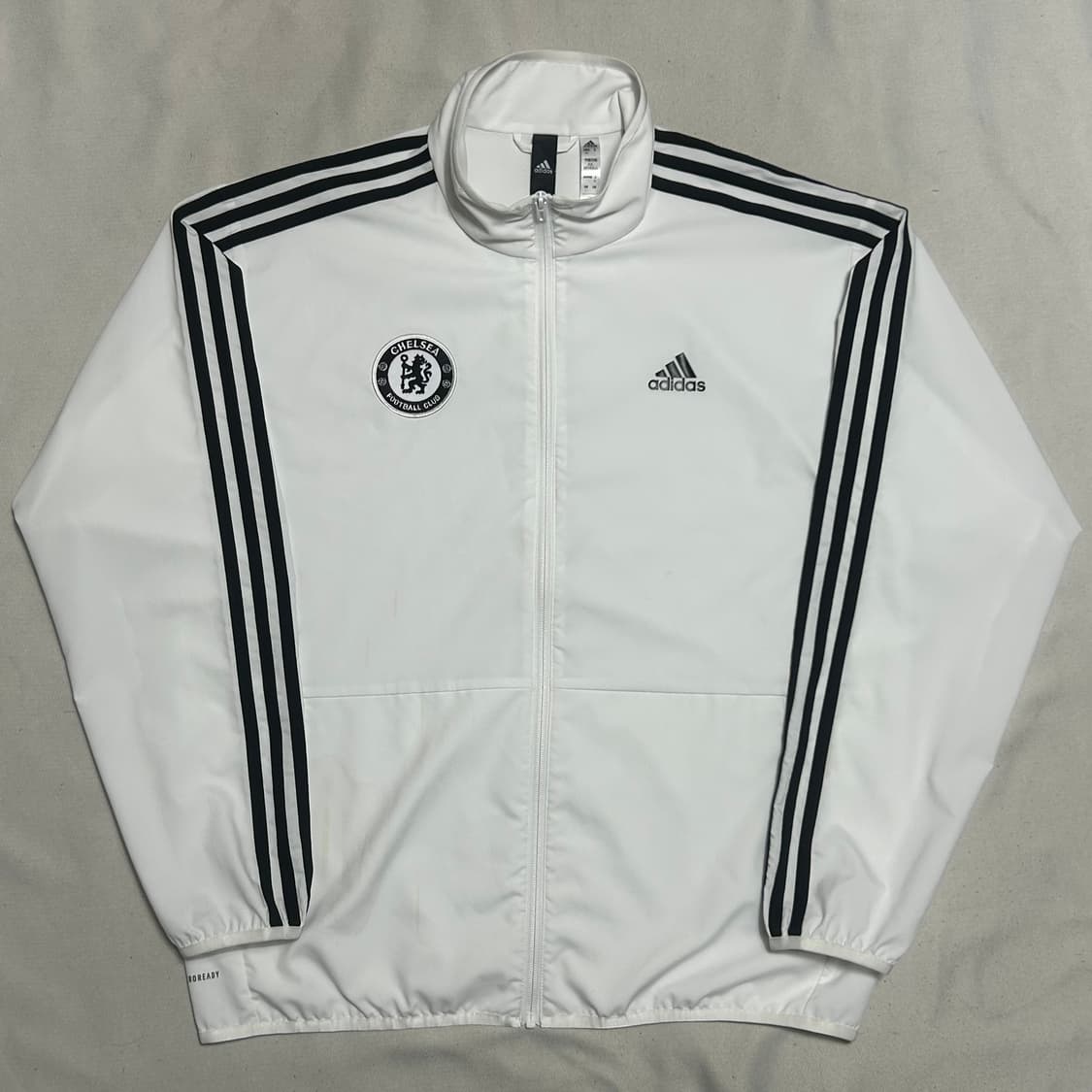 L 아디다스 첼시 화이트 바람막이 상품이미지2