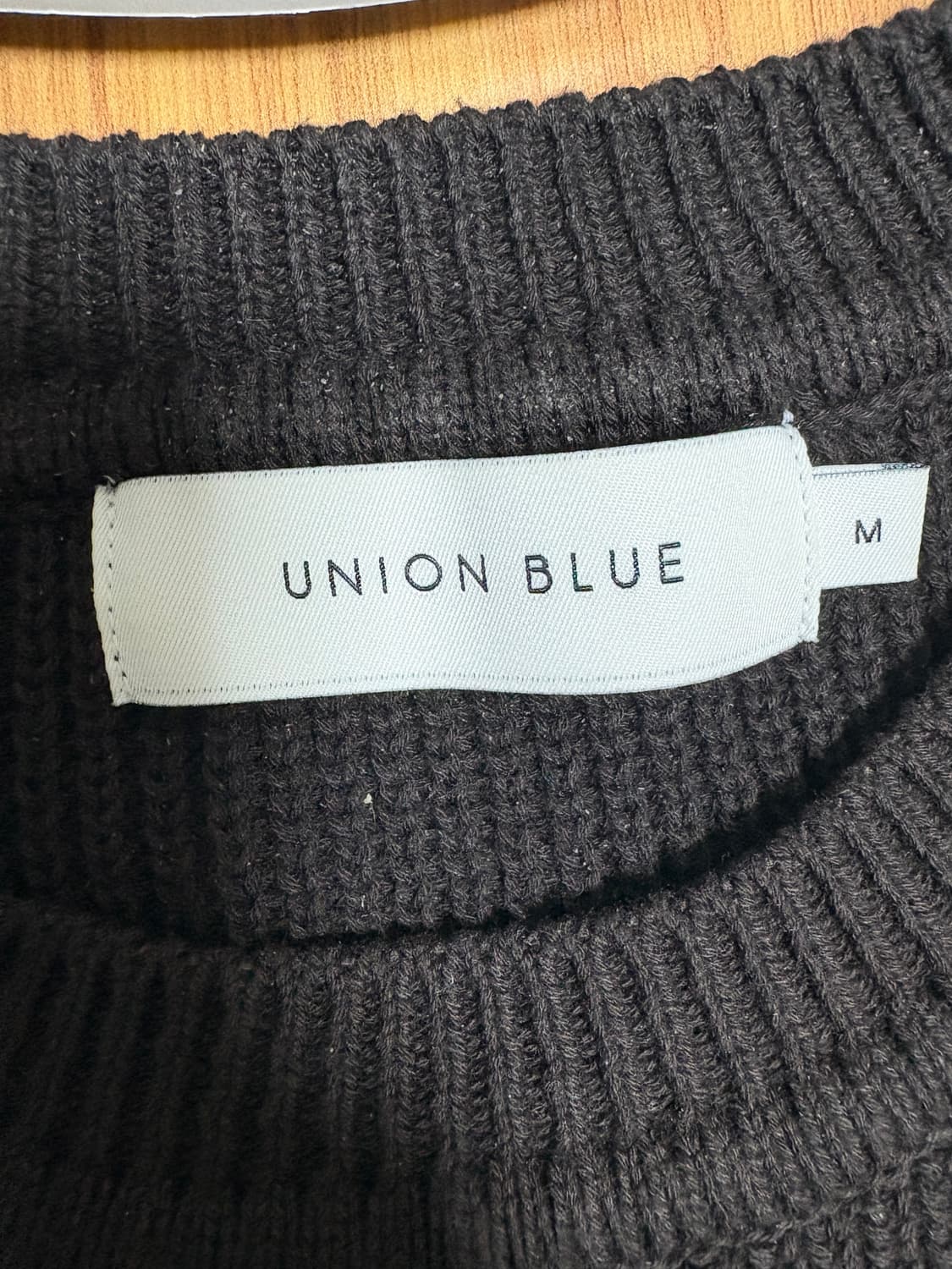 유니온블루 하드 트위스트 캠퍼 니트 딥브라운 M사이즈 팝니다 상품이미지5