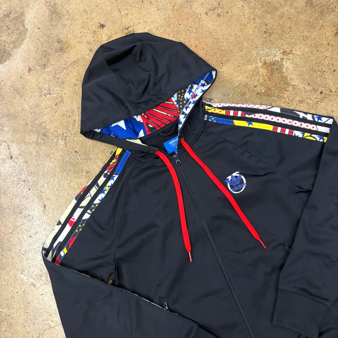 [정품] 아디다스 올드스쿨 블랙 져지 후드집업 b19 상품이미지1