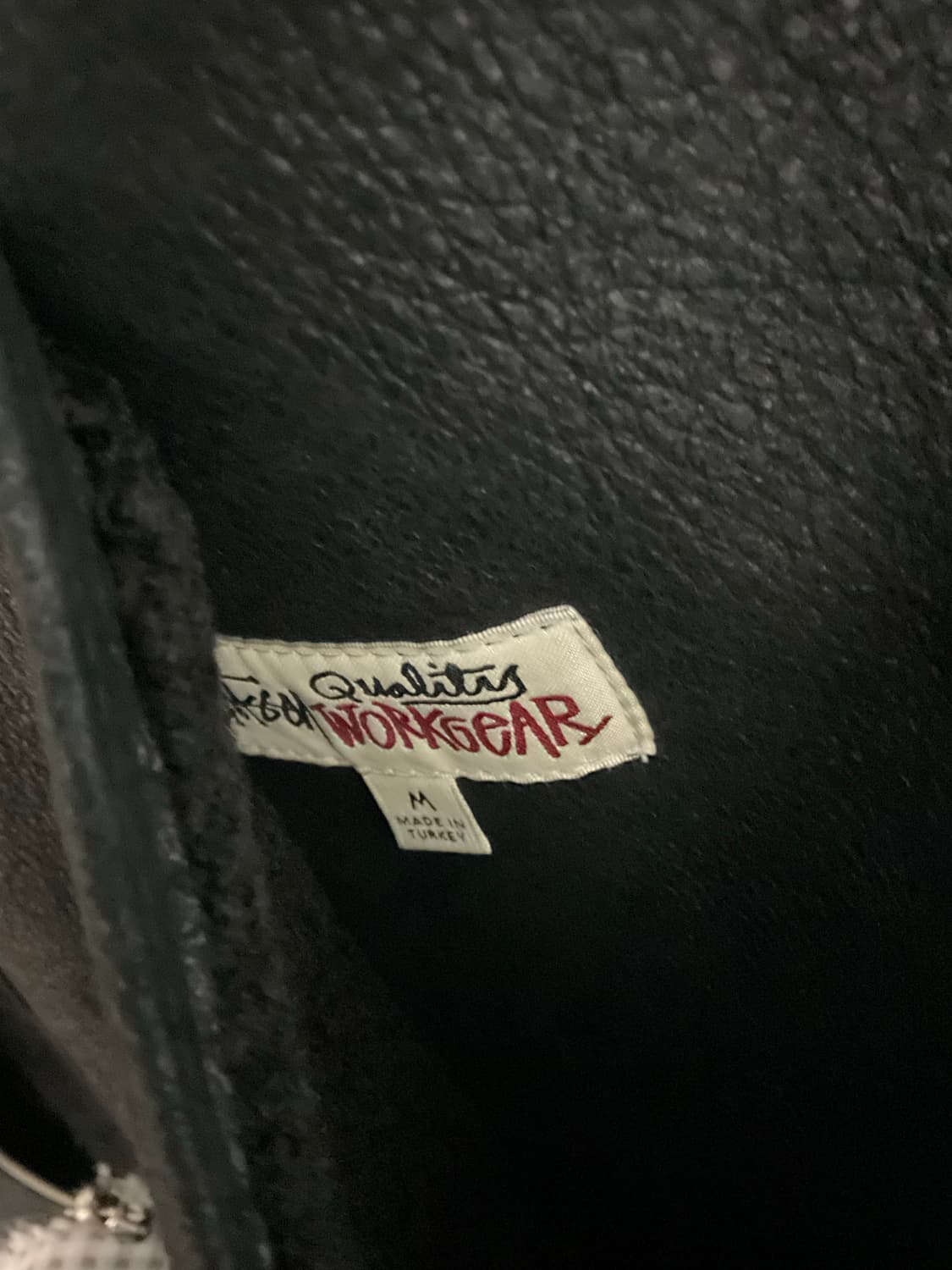 스투시 쉐어링 리버시블 봄버 레더 자켓 M 상품이미지6