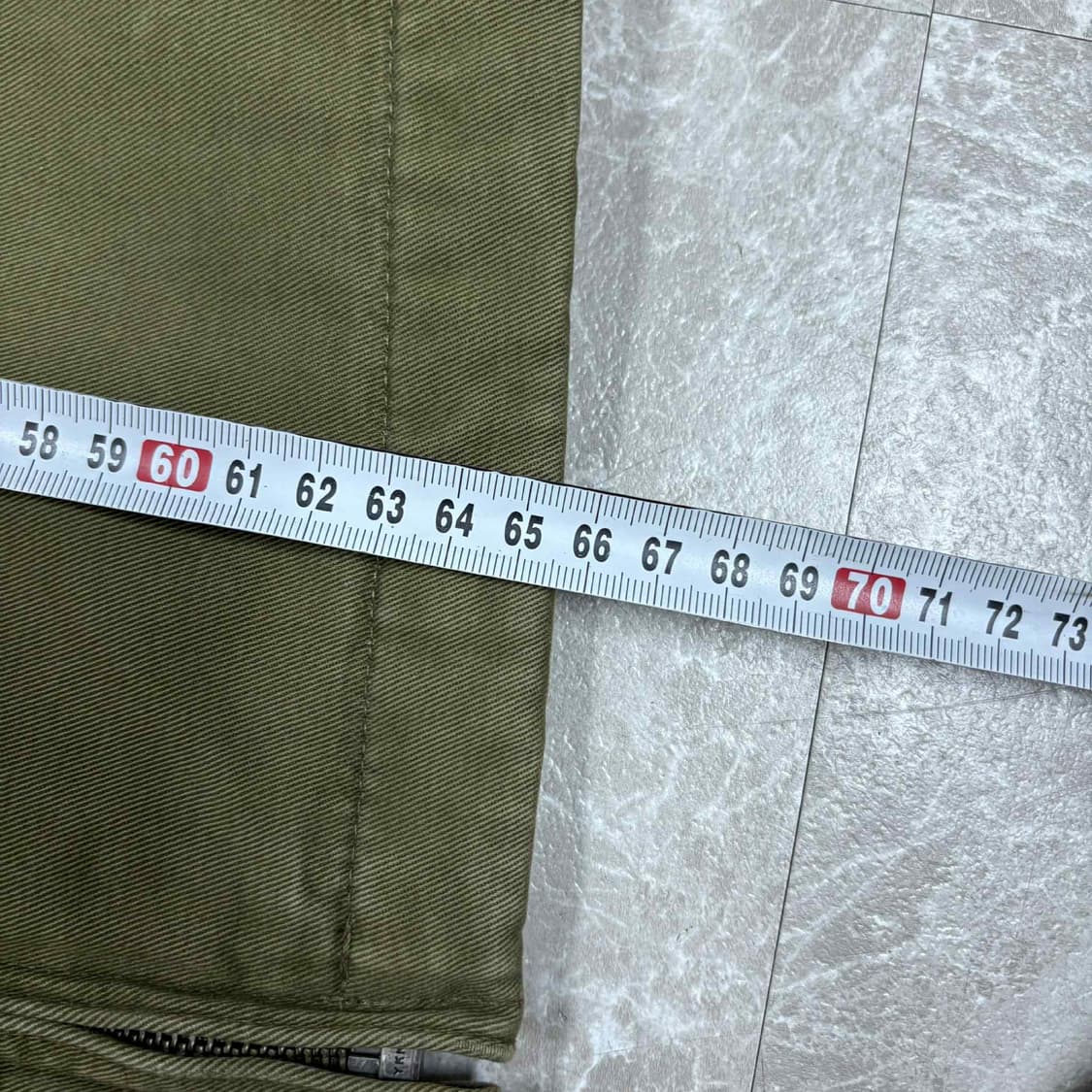 폴로 랄프로렌 카키 타탄체크 스윙탑 코튼 해링턴 자켓(L) 상품이미지5