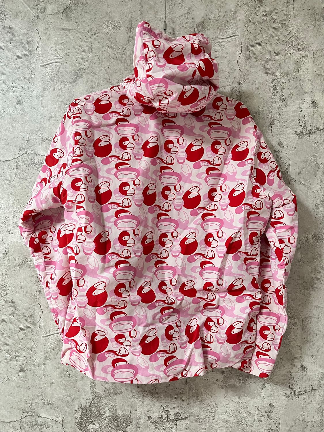 베이프 2005년도 마일로 핑크카모 패딩 상품이미지3