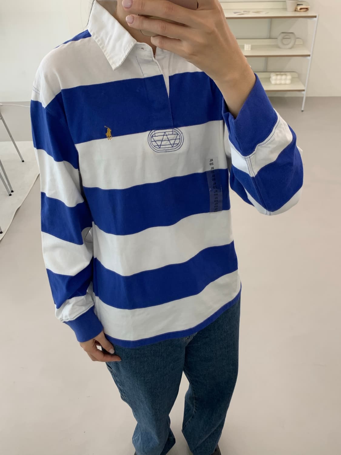 폴로 랄프로렌 보이즈 긴팔 럭비 카라티 XL(20) 상품이미지6