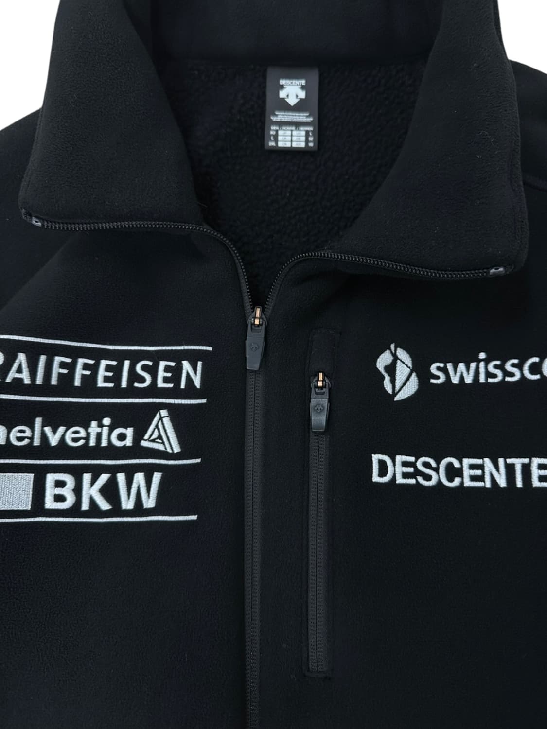 데상트 아우디 플리스 후리스 블랙 (2XL) 상품이미지3