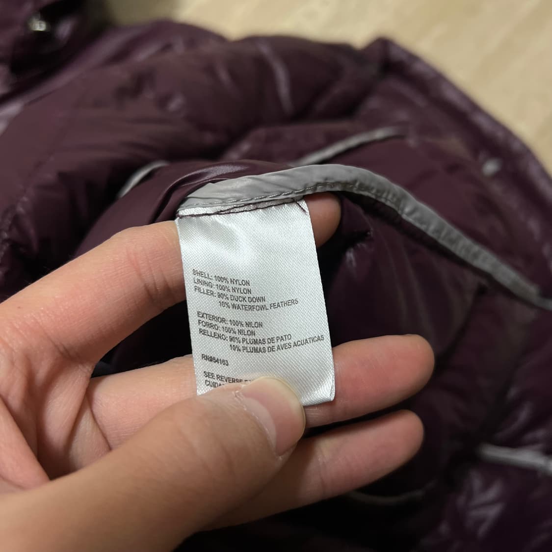 캘빈클라인 여성 프리미엄 덕다운 경량 롱패딩 점퍼 [와인] M/95 상품이미지5