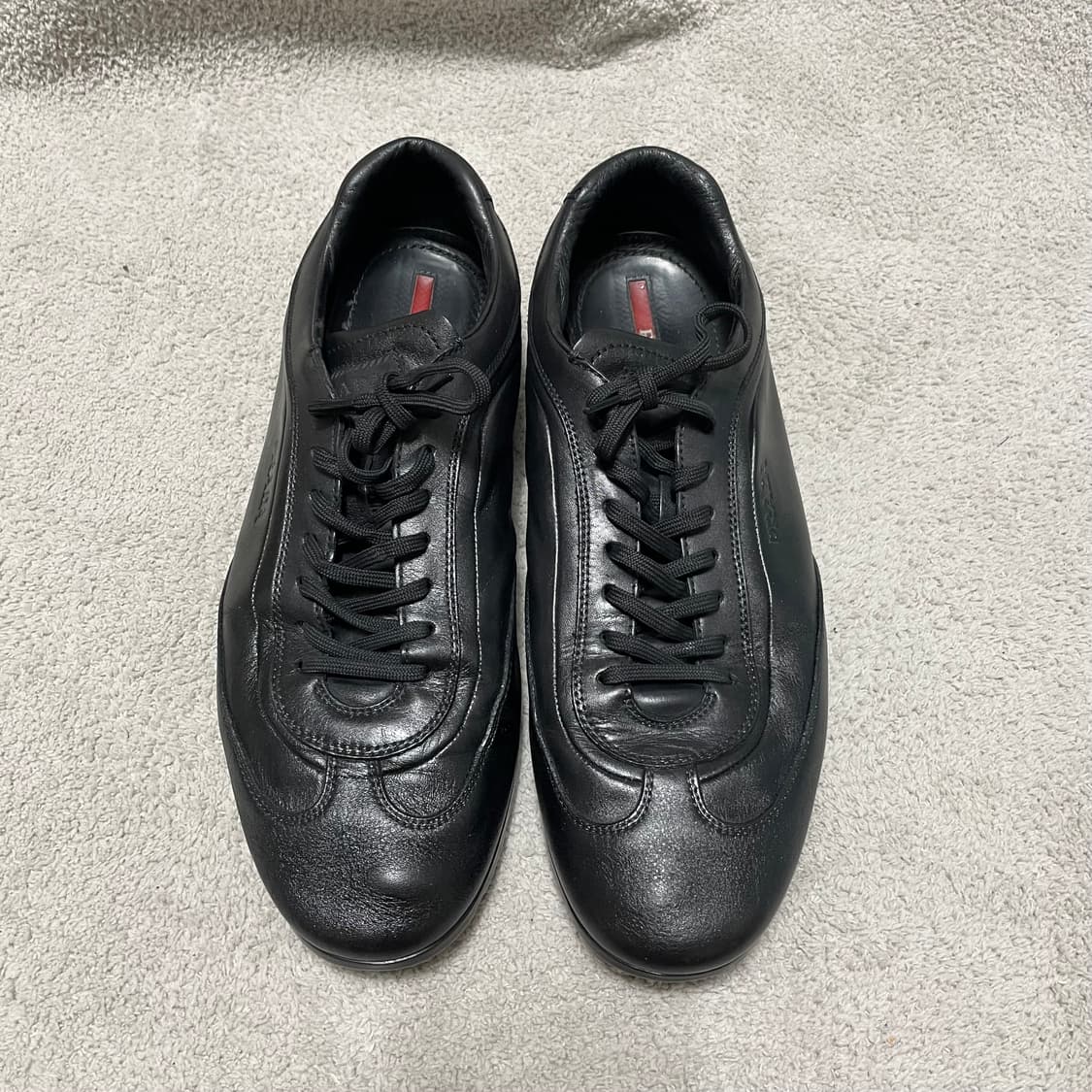 280) 프라다 스포츠 레더 로고 스니커즈 신발 몬테카를로맛 상품이미지3