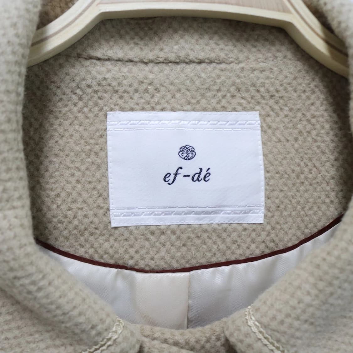 EF-DE 오네갸루 베이지 울 앙고라 혼방 코트 60147 상품이미지8