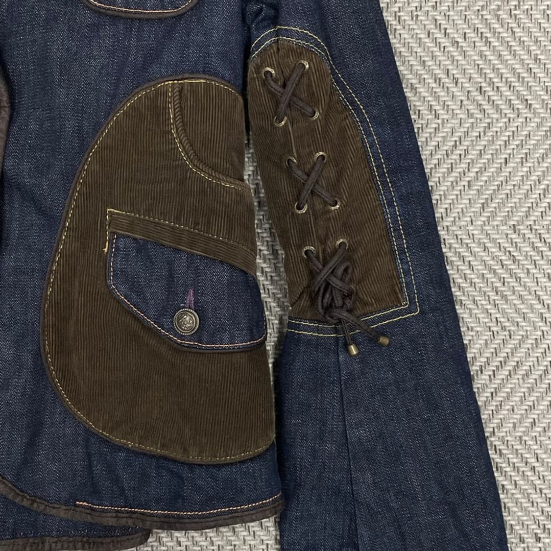 에스크 y2k 코듀로이 데님 자켓 v0114 상품이미지4