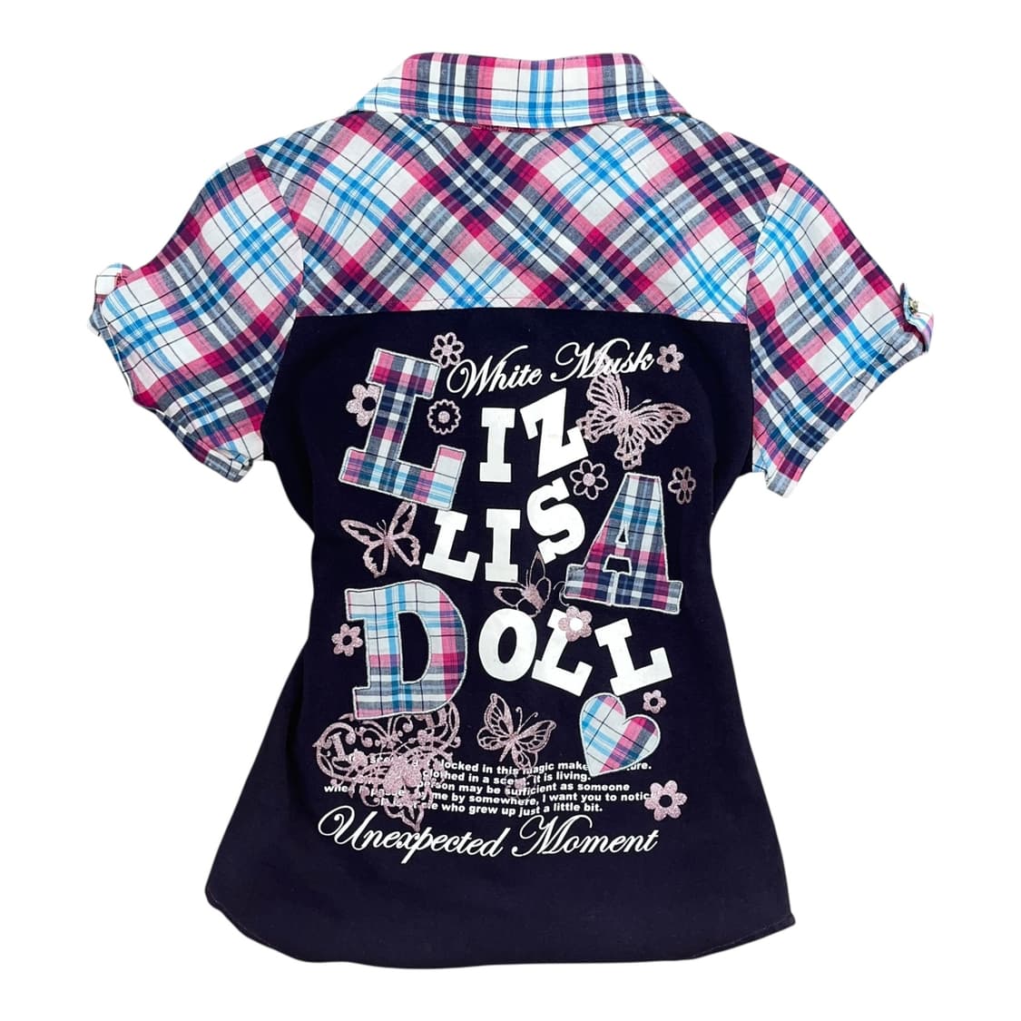LIZ LISA doll 리즈리사돌 체크 반팔셔츠 키치y2k갸루 상품이미지1