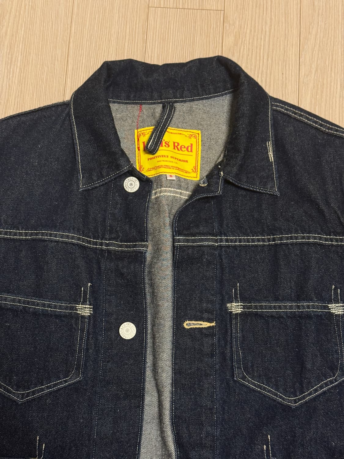 리바이스 레드 levis 인디고 트러커 데님 자켓 s 상품이미지4