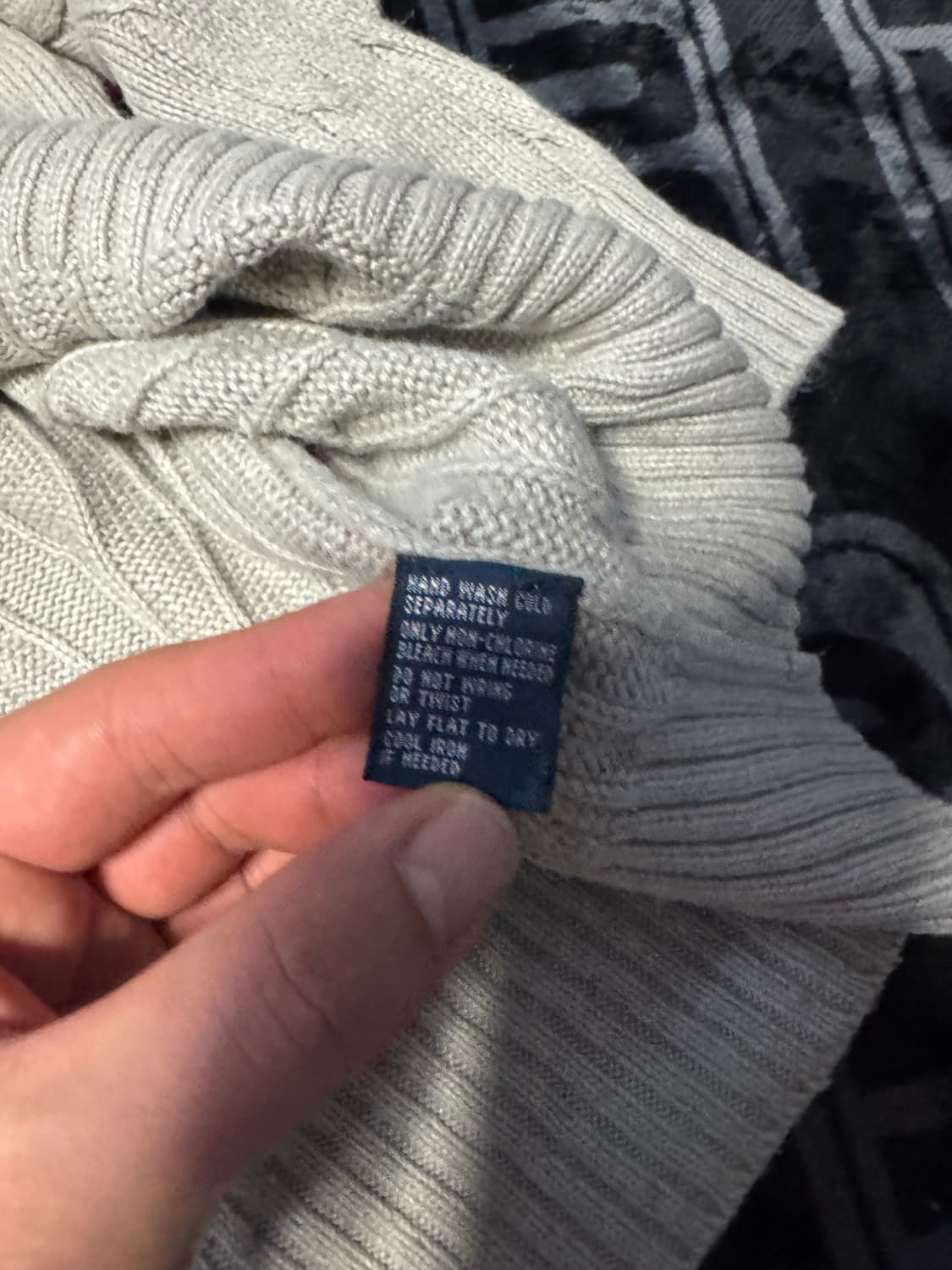 폴로 랄프 로렌 케이블 니트 그레이 상품이미지6