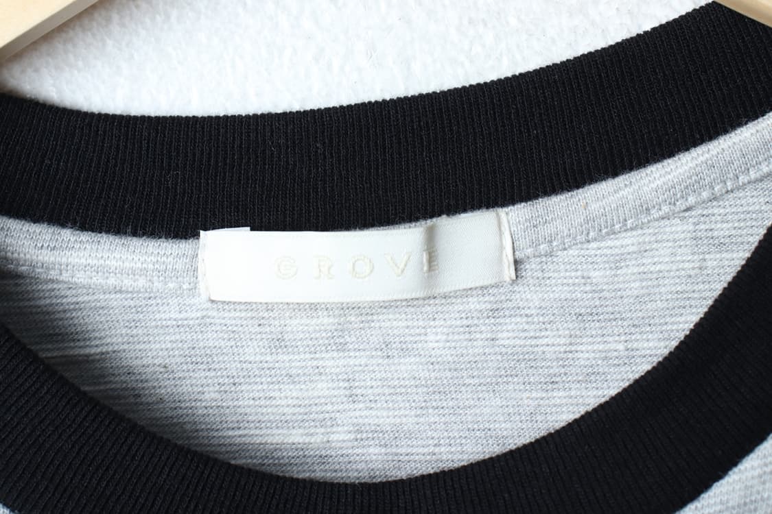 W(F) 그로브 반팔 티셔츠 링거 멜란지 그레이 올드스쿨-H33473 상품이미지6